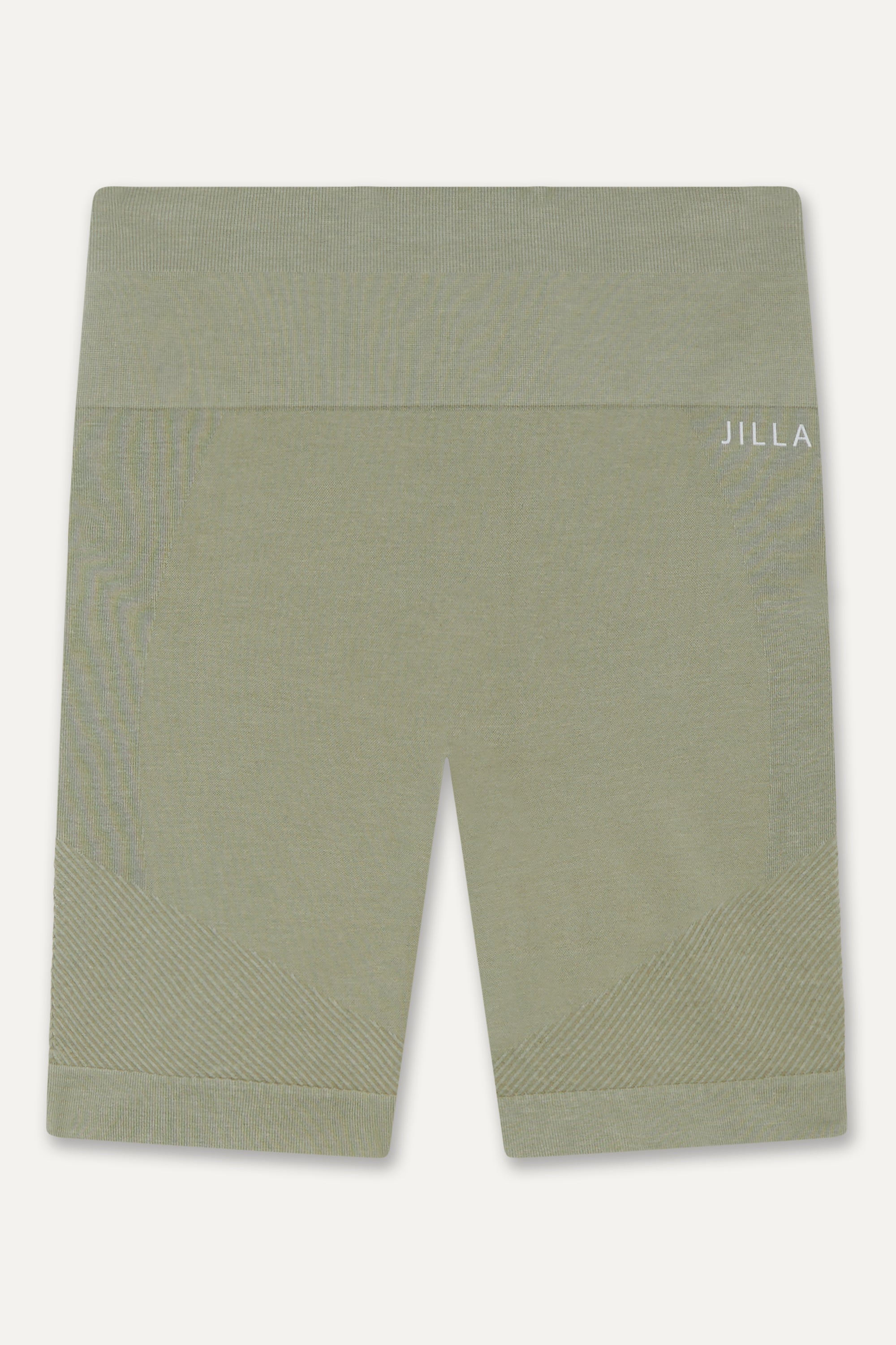 Enhance your workout gear with vibrant seagrass green ribbed recycled modal shorts and a padded, supportive sculpting sports bra from Jilla Active, a British sustainable activewear brand. Ideal for running, yoga, gym sessions, and pilates, our eco-friendly activewear blends style, comfort, and sustainability to meet your active lifestyle demands.