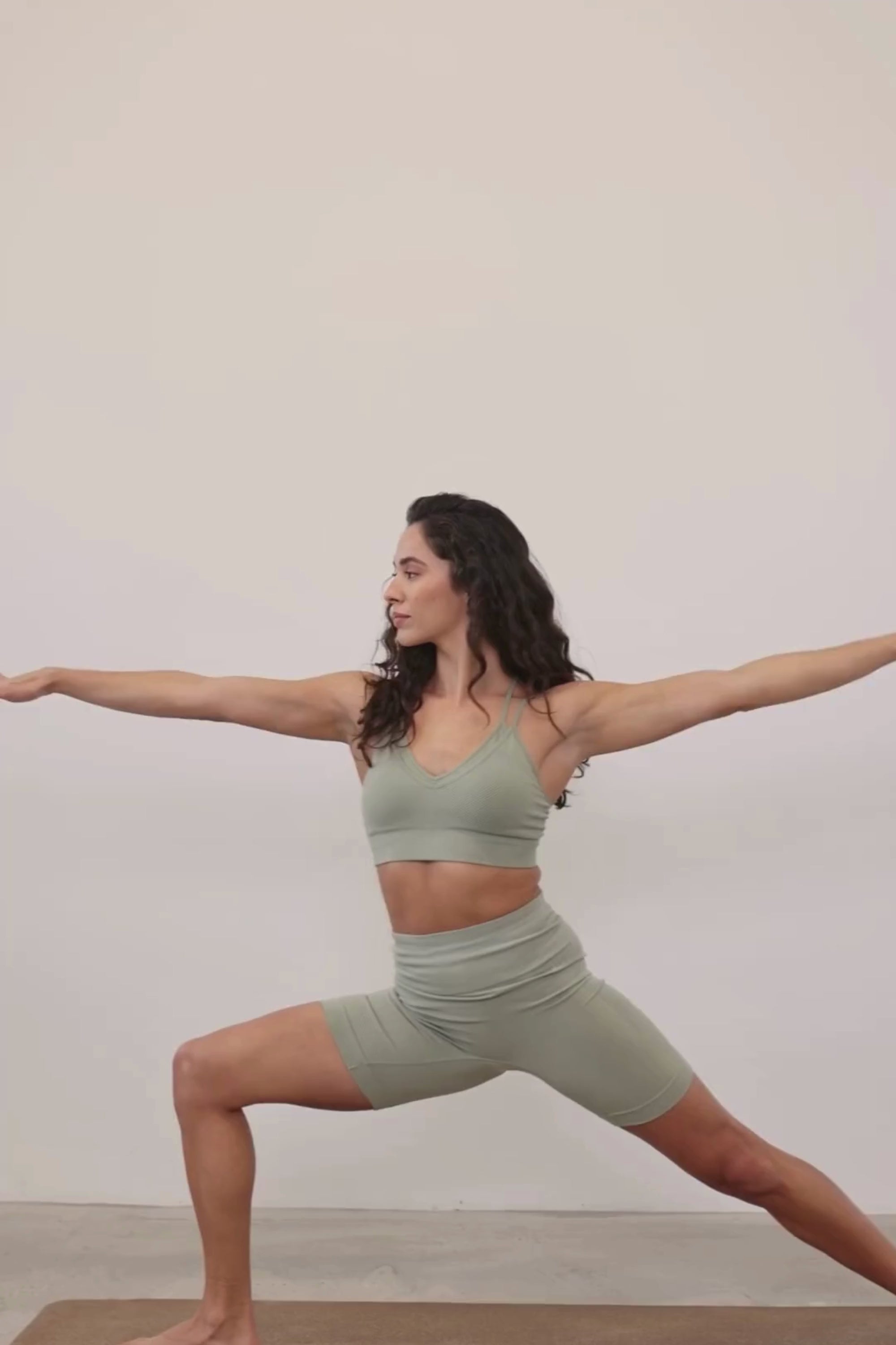 Enhance your workout gear with vibrant seagrass green ribbed recycled modal shorts and a padded, supportive sculpting sports bra from Jilla Active, a British sustainable activewear brand. Ideal for running, yoga, gym sessions, and pilates, our eco-friendly activewear blends style, comfort, and sustainability to meet your active lifestyle demands.